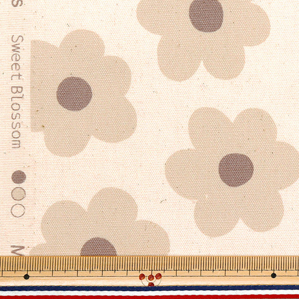[Quantity starting from 5] Fabric "NOVA Oxford Sweet Blossom Beige NOX-SB-BE" KOKKA 【Yuzawayaoriginal】