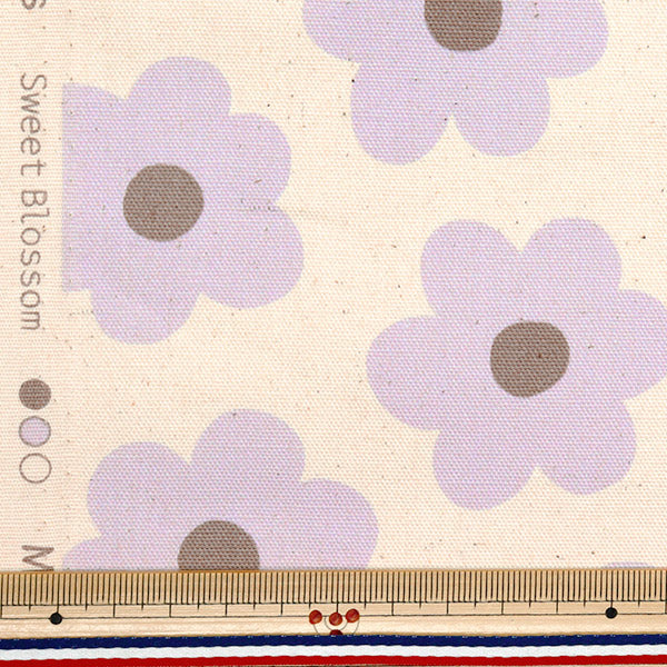 [Quantity starting from 5] Fabric "NOVA Oxford Sweet Blossom Purple NOX-SB-PP" KOKKA 【Yuzawayaoriginal】