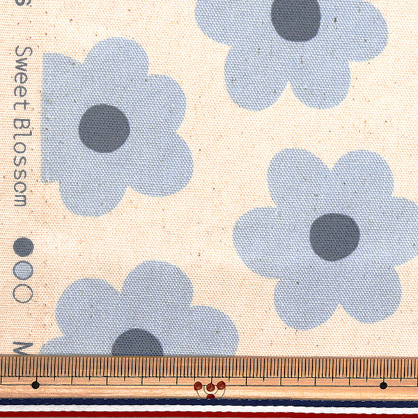 [Quantity starting from 5] Fabric "NOVA Oxford Sweet Blossom Blue NOX-SB-BL" KOKKA 【Yuzawayaoriginal】