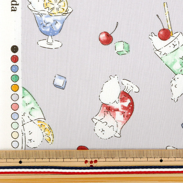 [Quantity starting from 5] Fabric "NOVA Sheeting Seesoda Light Gray NSE-SODA-LGY" KOKKA 【Yuzawayaoriginal】