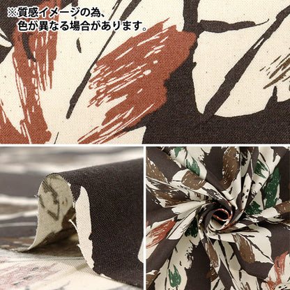 [Quantity starting from 5] Fabric "NOVA Sheeting Leaf Style Blue NSE-LEAF-BL" KOKKA 【Yuzawayaoriginal】