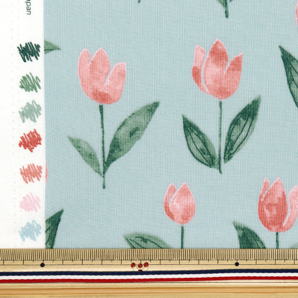 [Quantity starting from 5] Fabric 『Sheeting Palette Tulip Light Blue 144-8055-I3SA" 【Yuzawayaoriginal】