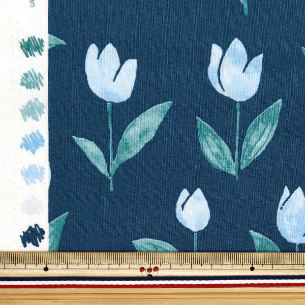 [数量从5开始] 织物 『板材织物 调色板郁金香海军144-8055-I4NV" 【Yuzawaya原来的】