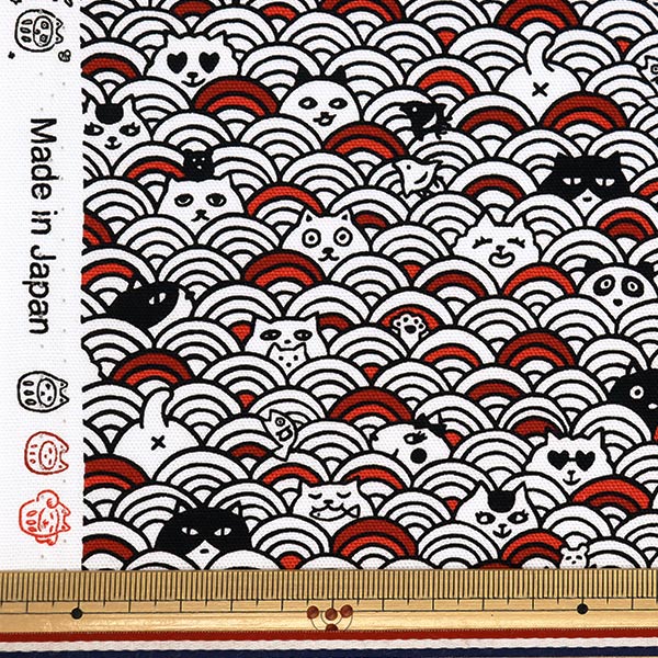 [来自数量5] 织物 『牛津布 AOMI NAMI BLACK AI-QW-BK"