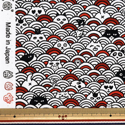 [来自数量5] 织物 『牛津布 AOMI NAMI BLACK AI-QW-BK"