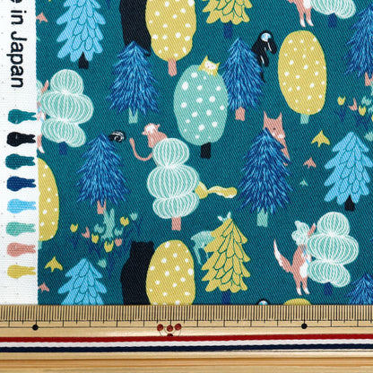 [Quantity starting from 5] Fabric "Twill Forest Hide and Seek Green CHTW-HID-GN"