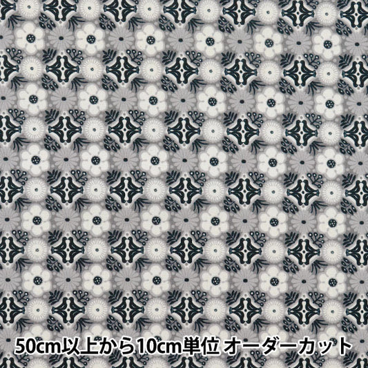 [Quantity starting from 5] Fabric 『Scare Print Flower Momo Black CHSQ-HAN-BK"