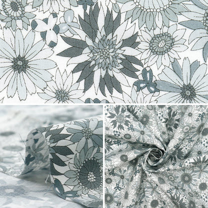 [Quantity starting from 5] Fabric 『Scare Print Sunflower Black SQSUFL-BK"