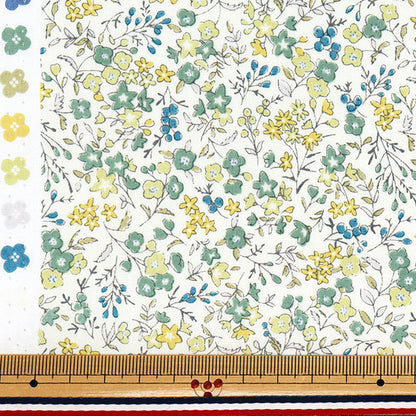 [Quantity starting from 5] Fabric "Broad Little Flower Garden Green SHULIFL-GR"