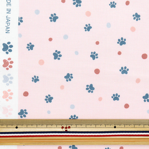 [Quantity starting from 5] Fabric 『Scare Print Pow Dot Pink SQPAWDO-PK" 【Yuzawayaoriginal】