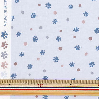 [Quantity starting from 5] Fabric 『Scare Print Pow Dot Blue SQPAWDO-BL" 【Yuzawayaoriginal】