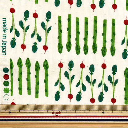 [Quantity starting from 5] Fabric 『Sheeting Vegetable Kinari YZ1016-D"