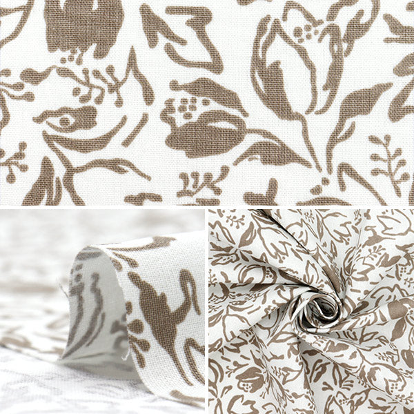 [Quantity starting from 5] Fabric The Munsell Collection Sheeting Tulip Beige YUZ-924-1" 【Yuzawayaoriginal】