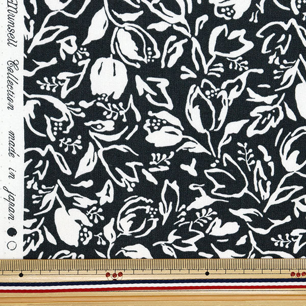 [Quantity starting from 5] Fabric The Munsell Collection Sheeting Tulip Charcoal YUZ-924-4" 【Yuzawayaoriginal】