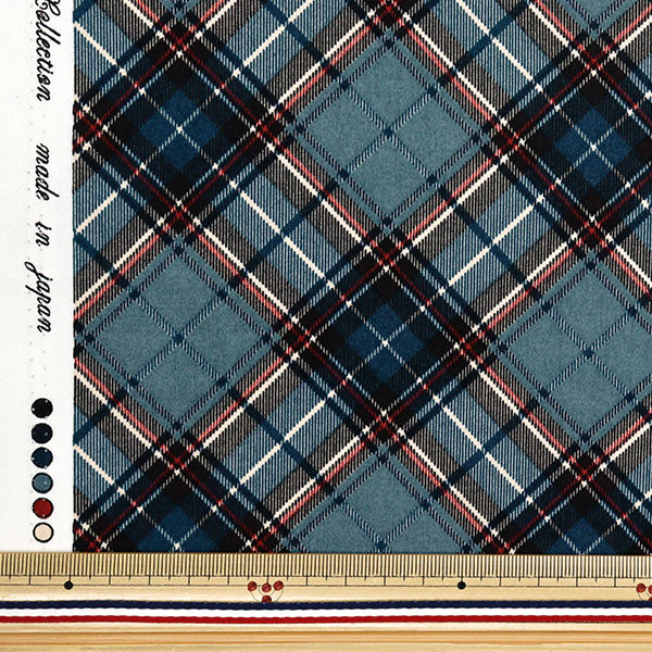[Quantity starting from 5] Fabric "Munsell Collection Sharting Check Dark Blue YUZ-928-1" 【Yuzawayaoriginal】