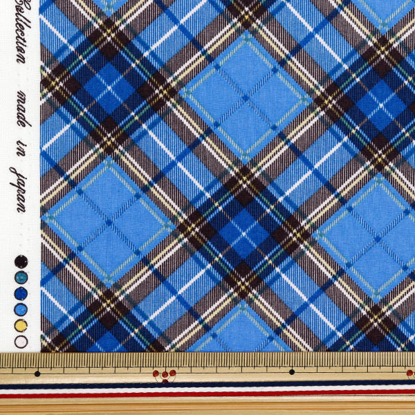 [数量从5开始] 织物 “ Munsell Collection Sharting Check Blue Yuz-928-3" 【Yuzawaya原来的】