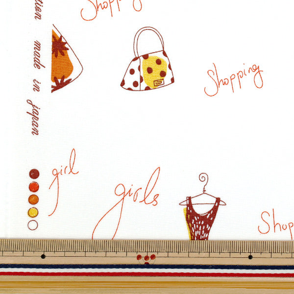 [Quantity starting from 5] Fabric "Broad Dress Orange YUZ-938-2" 【Yuzawayaoriginal】