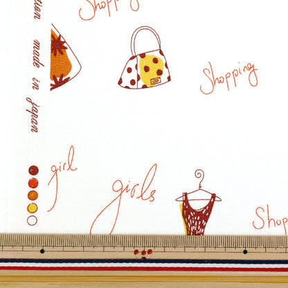 [Quantity starting from 5] Fabric "Broad Dress Orange YUZ-938-2" 【Yuzawayaoriginal】