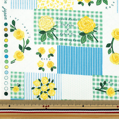 [Quantity from 5] Fabric “Broad Rose Yellow YUZ-929-2" 【Yuzawayaoriginal】