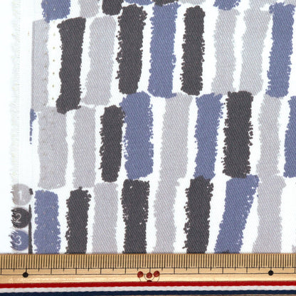 [Quantity starting from 5] Fabric "A super water-repellent twill that repels water, colorful stick, gray TWTC-CO-GY" 【Yuzawayaoriginal】
