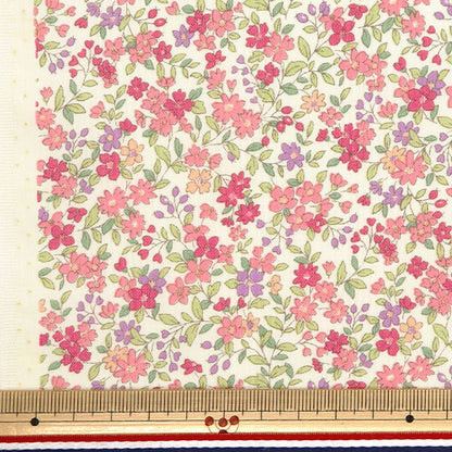 [From quantity 5] Fabric 『Sheeting Small flower pink ACS1094-A" COTTON KOBAYASHI