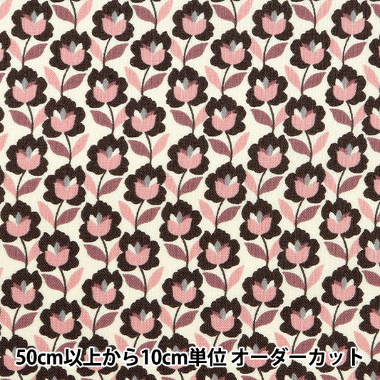[From quantity 5] Fabric 『Sheeting Modern Rose Pink ACS1099-A" COTTON KOBAYASHI