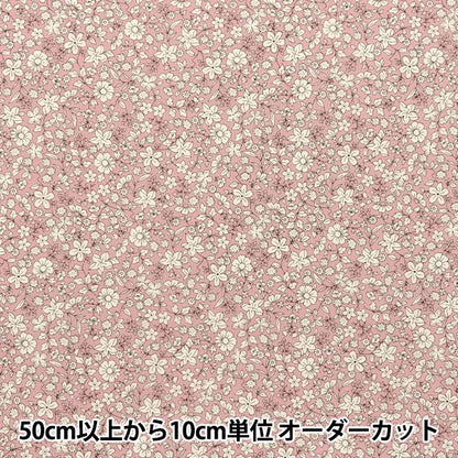 [Quantity starting from 5] Fabric 『Sheeting White Flower Pink ACS1098-A" COTTON KOBAYASHI