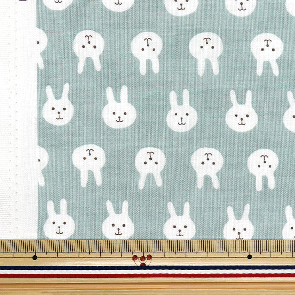 [Quantity starting from 5] Fabric 『Sheeting Usapion dull blue ACS1111-B" COTTON KOBAYASHI