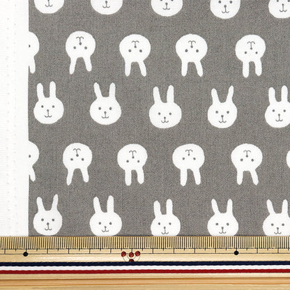 [Quantity starting from 5] Fabric 『Sheeting Usapion Grey ACS1111-C" COTTON KOBAYASHI