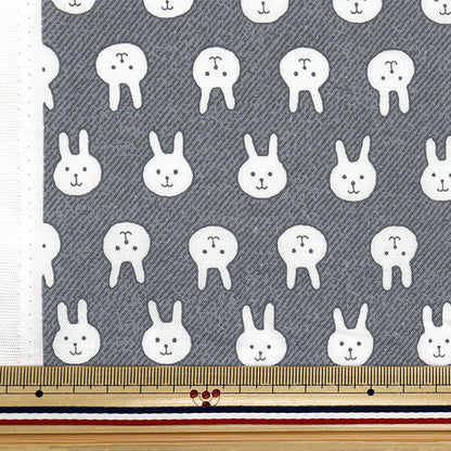 [Quantity starting from 5] Fabric 『Sheeting Usapion Denim Gray ACS1111-E" COTTON KOBAYASHI