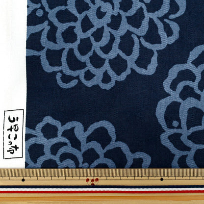 [Quantity starting from 5] Fabric "Usako's cloth" Oxford Dahlia Navy x Blue ACS1115-A" COTTON KOBAYASHI