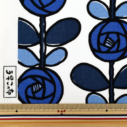 [Quantity starting from 5] Fabric "Usako's cloth" Oxford Rose Blue ACS1116-D" COTTON KOBAYASHI