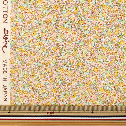 [Quantity from 5] Fabric 『Sheeting Petit Flower Yellow ACS1127-B" COTTON KOBAYASHI