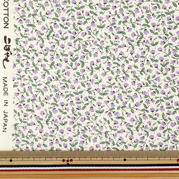 [Quantity starting from 5] Fabric 『Sheeting Floral Flower Purple ACS1145-B" COTTON KOBAYASHI