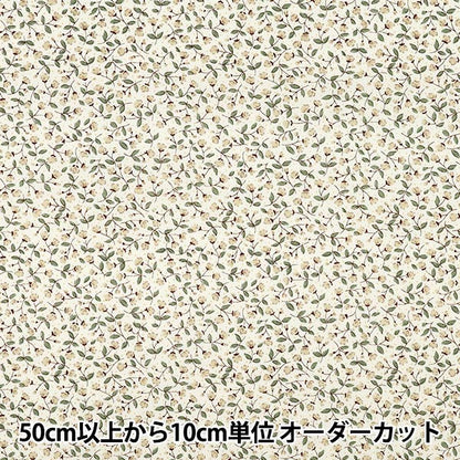 [Quantity from 5] Fabric 『Sheeting Floral flower ivory ACS1145-D" COTTON KOBAYASHI