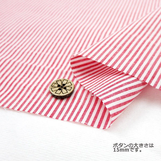 [来自数量5] 织物 “染色条纹Co-STS-RE（红色）”