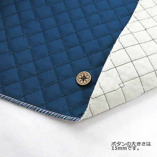 [From quantity 5] Fabric 『SheetingQuilting navy QYSCTC-56NV]