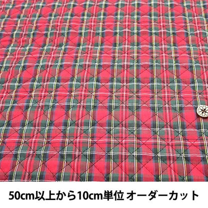 [來自數量5] 織物 “格子呢校驗被子紅色X綠色154”