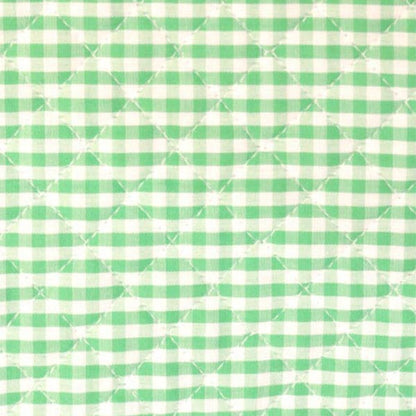 [From quantity 5] Fabric "Dyeing gingham quilting medium green"
