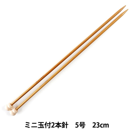 编织针 “硬竹编织针 第二针与迷你球23cm 5“ Mansell Mansel