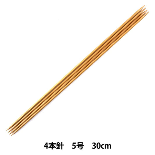 编织针 “硬竹编织针 4针30cm 5“ Mansell Mansel