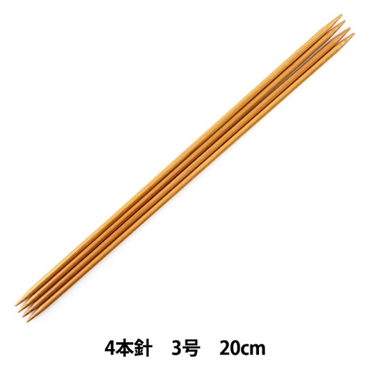 编织针 “硬竹编织针 4针20厘米3“ Mansell Mansel