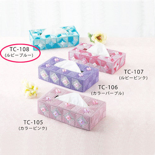 手工艺品套件“花纸盖红宝石蓝色TC-108”巴拿米帕纳米高纤维