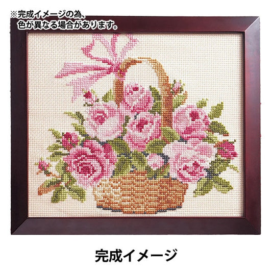 Embroidery kit "embroidery kit rose flower basket 887" Olympus