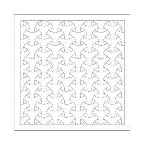 Embroidery Fabric 『Sashiko Hanachi-kin cloth Pack Marubishamon (White) H-1015 " Olympus