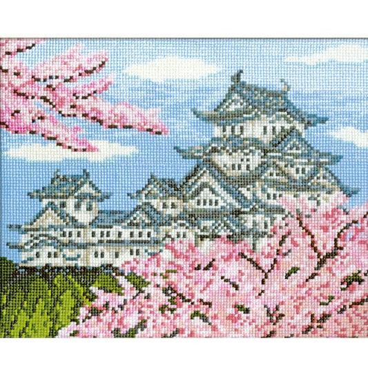 Embroidery kit "embroidery kit spring Himeji Castle 7414" Olympus