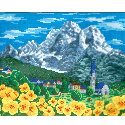 Embroidery kit "Shushu Kit Alps mountain range Switzerland 7476" Olympus