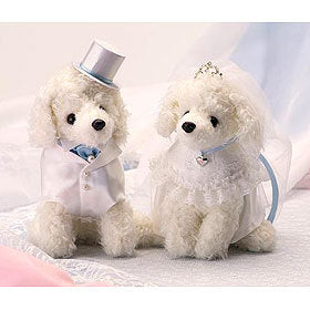 Wedding Handicraft Kit "Welcome Muscot White Poodle Blue WW-107" Panami Panami Takagi fiber