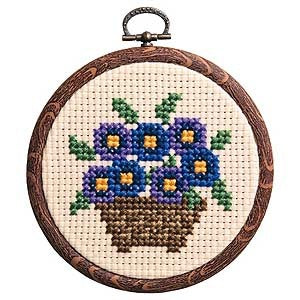 Embroidery kit "embroidery kit pansy 7331" Olympus