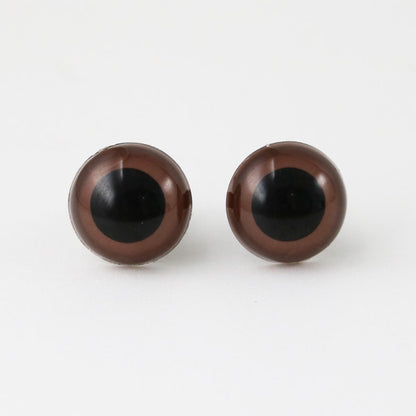 手芸 目 パーツ 『あみぐるみEYE クリスタルアイ 13.5mm ブラウン』 Hamanaka ハマナカ